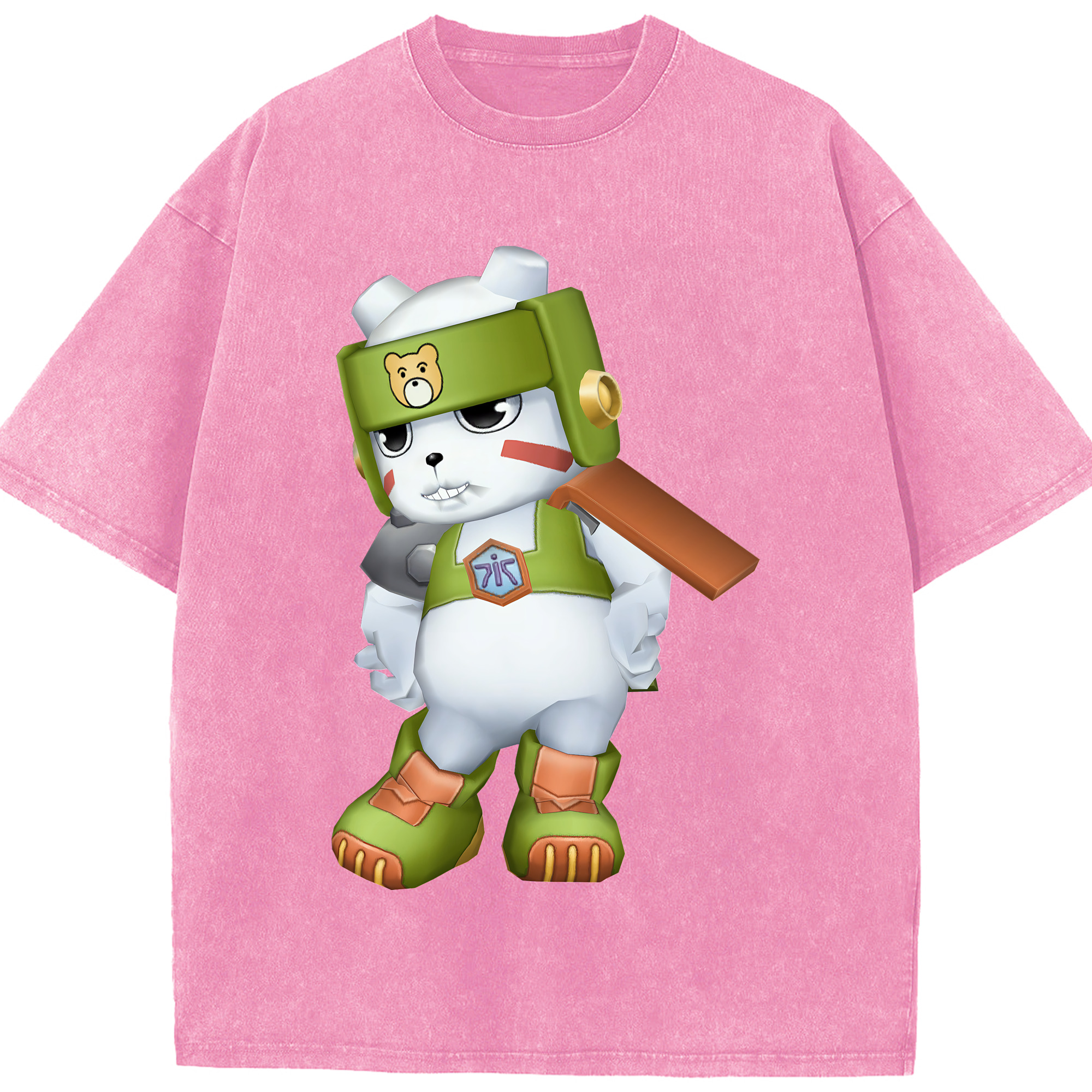 （画像用） Digimon デジタルモンスター/デジモン 綿100% ヴィンテージ風 半袖Tシャツ（フロントプリント）